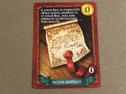 Sheriff of Nottingham: Royal Pardon Promo Card