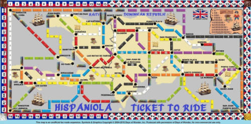 Hispaniola (fan expansion for Ticket to Ride)
