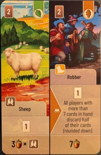 Forest Shuffle: Sheep / Robber Promo Card