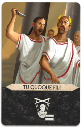 7 Wonders Duel: Agora – Tu Quoque Fili Promo Card