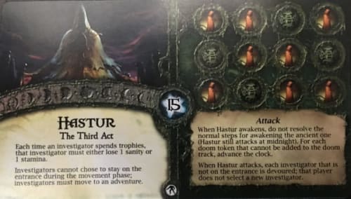 Elder Sign: Hastur Promo Card