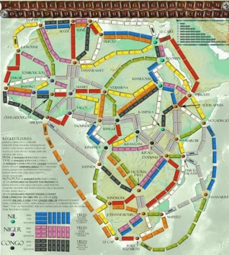 Rivers of Africa (fan expansion for Ticket to Ride)