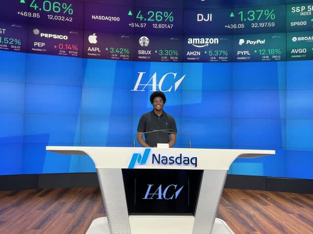 Seun Eisape at NASDAQ event