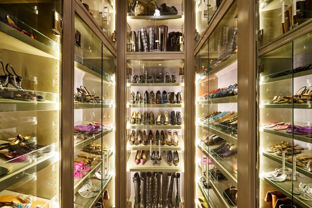 luxury shoe closets