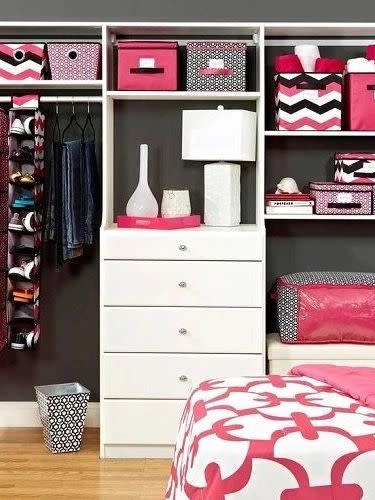 Pink and White Closet