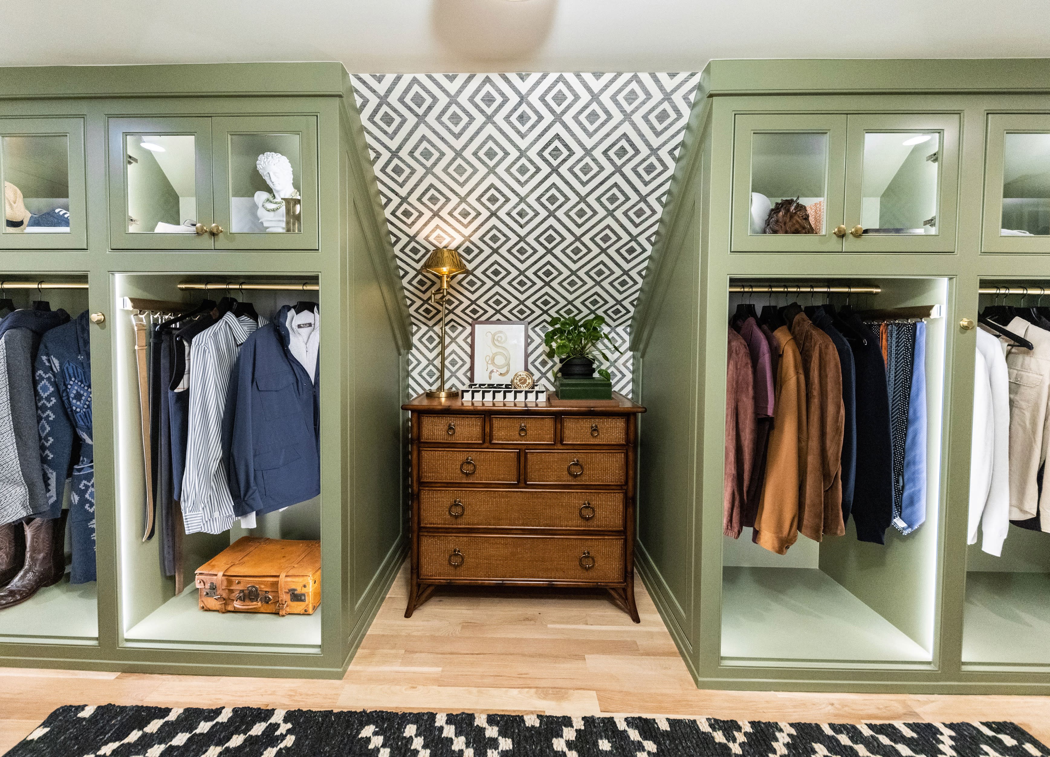 Custom Green His Closet