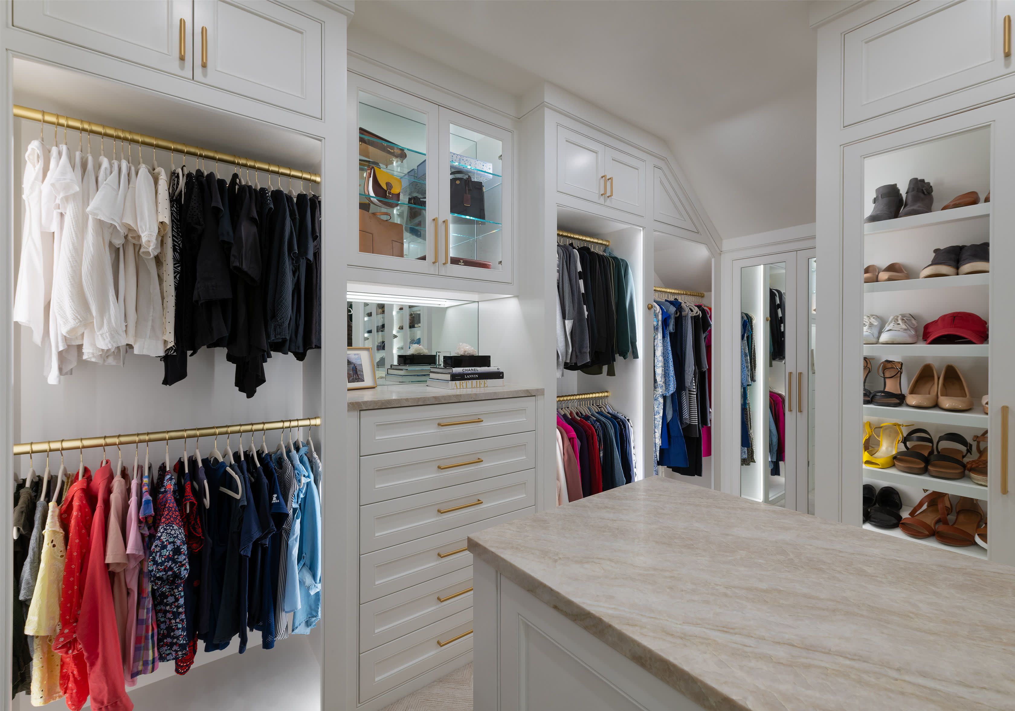 master closet, custom built closet, closet design, closet dresser