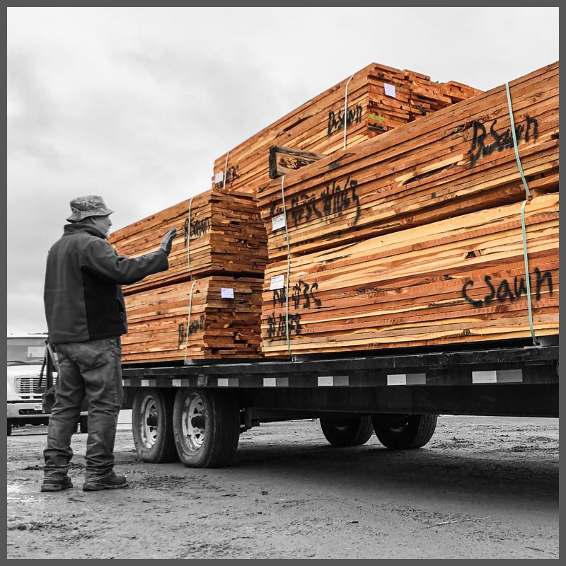 A truck load of Easter Red Cedar lumber.