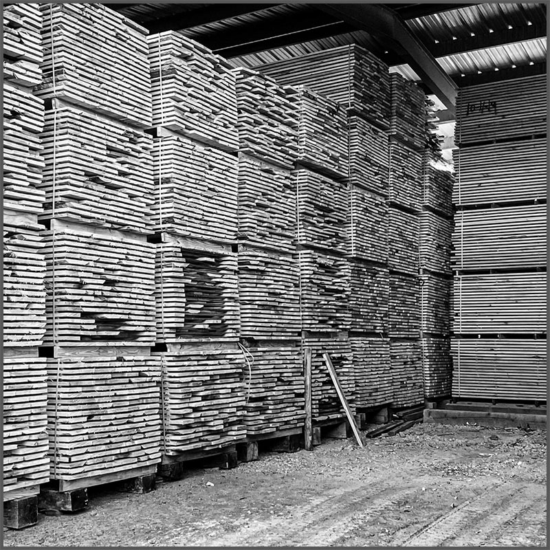 air-drying-cypress-lumber