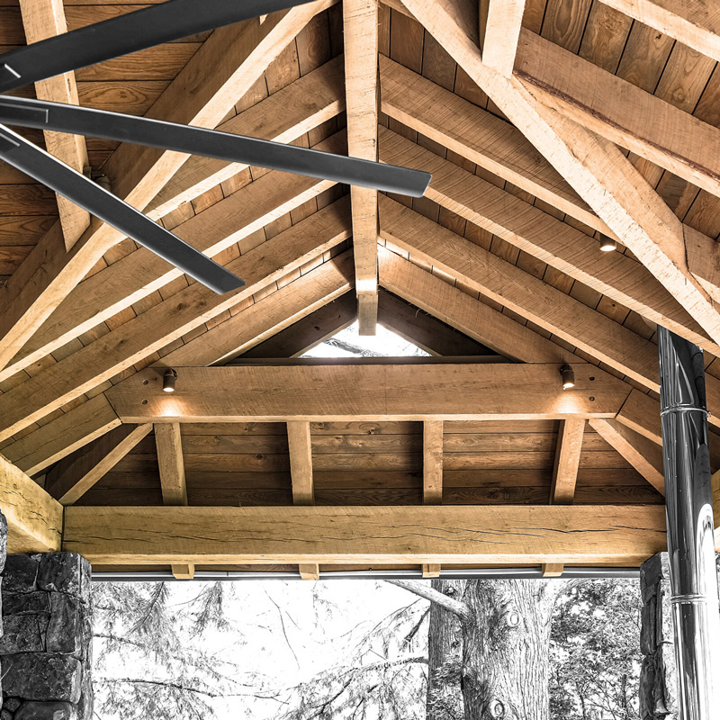 Southern White Oak wood beams