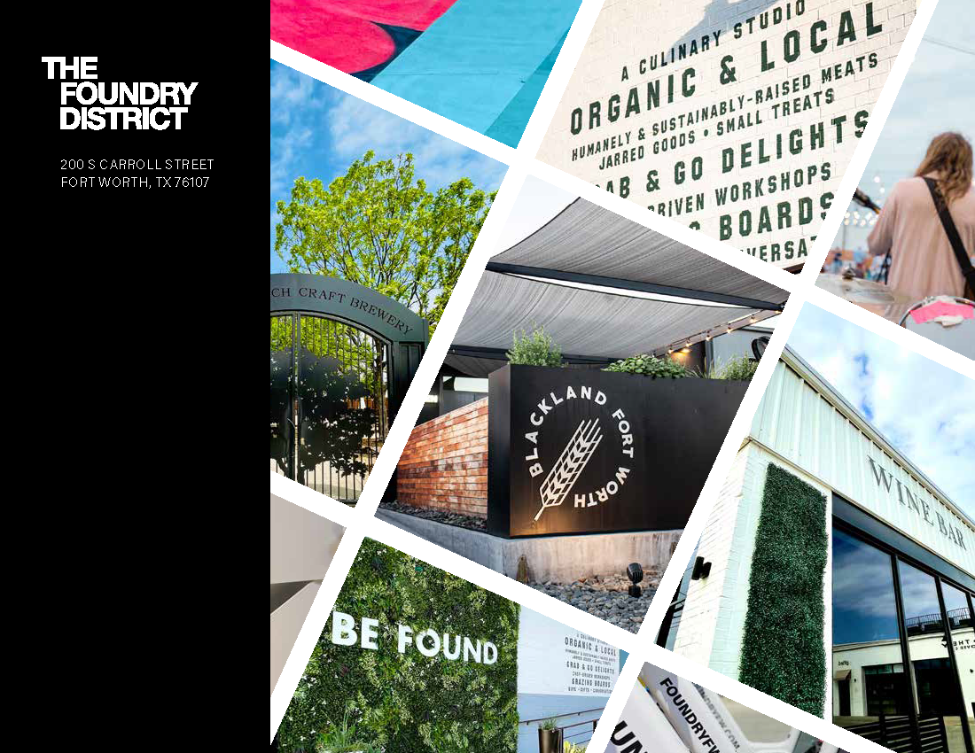 Foundry District Fort Worth West 7th Urban Retail Mixed-Use