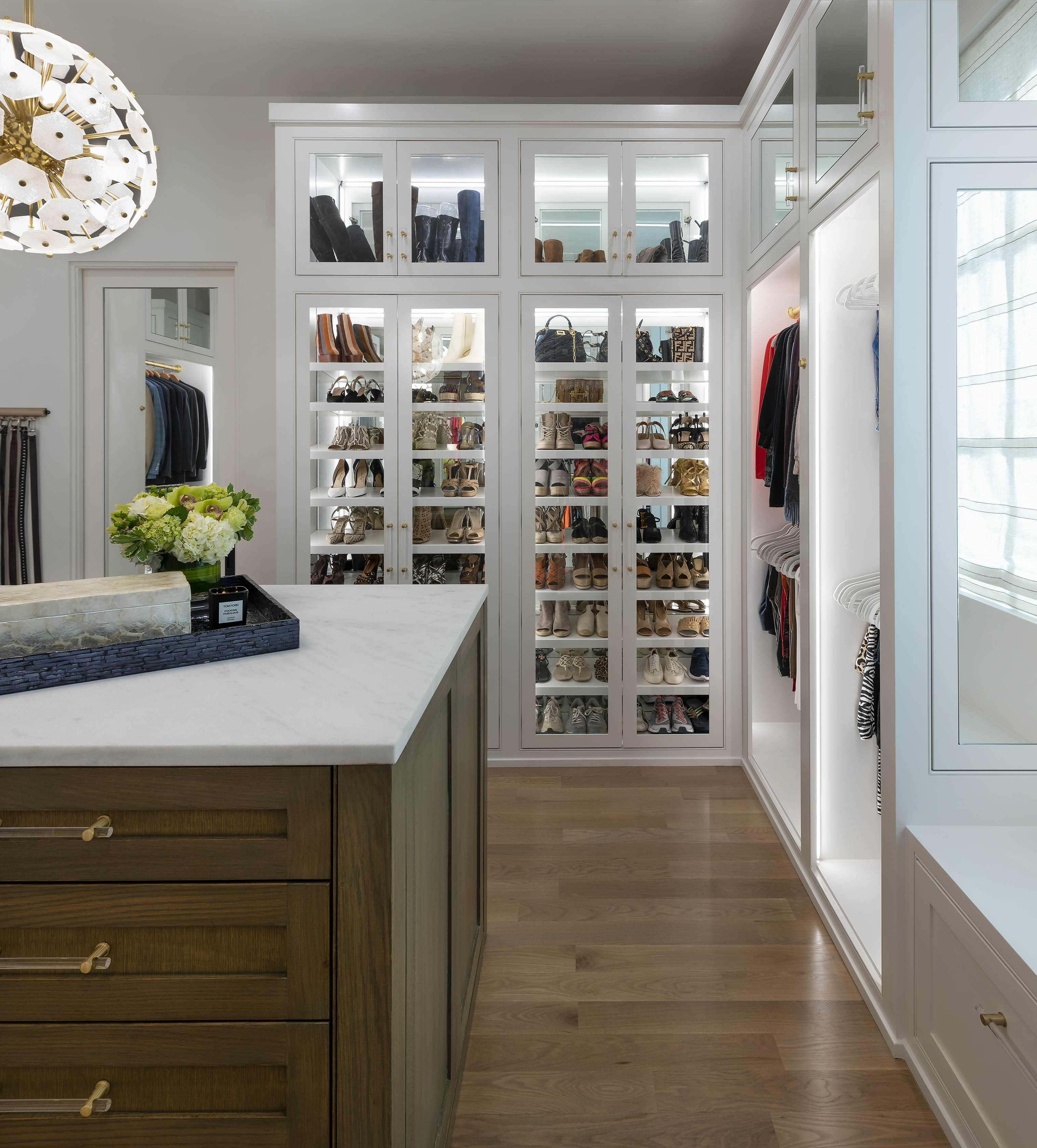 White Closet Shoe Storage