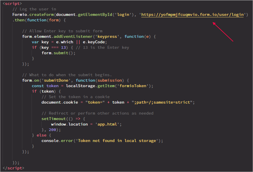 Configure Authentication In A New App—The Next Form.io Example