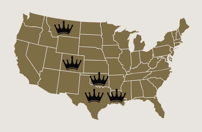 Crown Exploration Oil Drilling Map