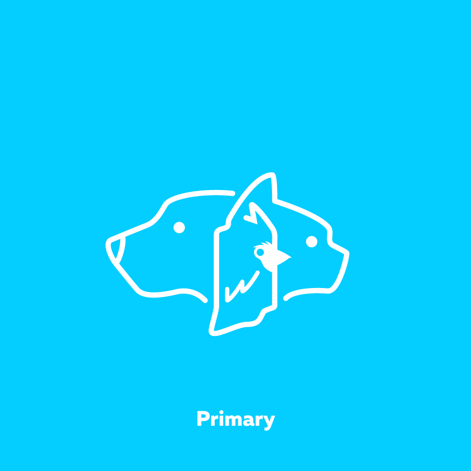 Humane Indiana Logomark White