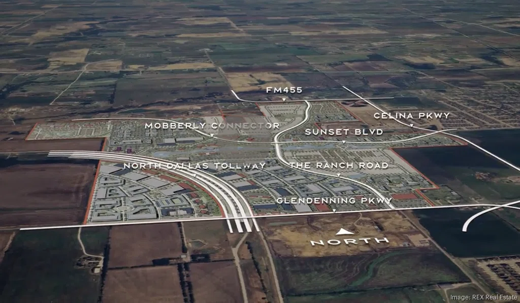 King Place in Celina is located along a recently extended stretch of the Dallas North Tollway and Glendenning Parkway in Celina. The tollway cuts through the southwestern quadrant of the 600-acre site.