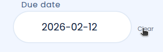 Clear button shown next to a date field on the permit application form