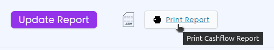 The report view with updated controls including the new Print Report button