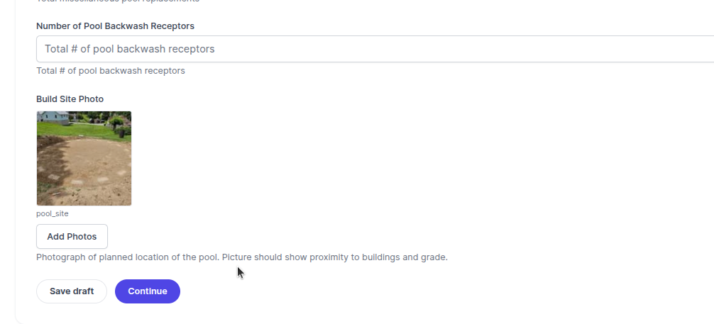 Configuring a photo upload field in the form builder