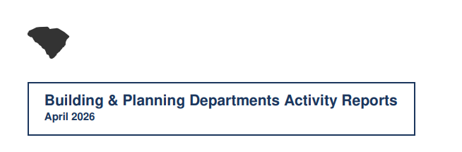 Community Development Report cover page and building activity summary