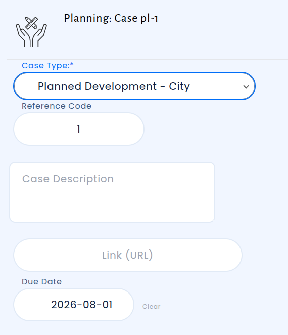 Cases list showing the new due date column with sortable headers