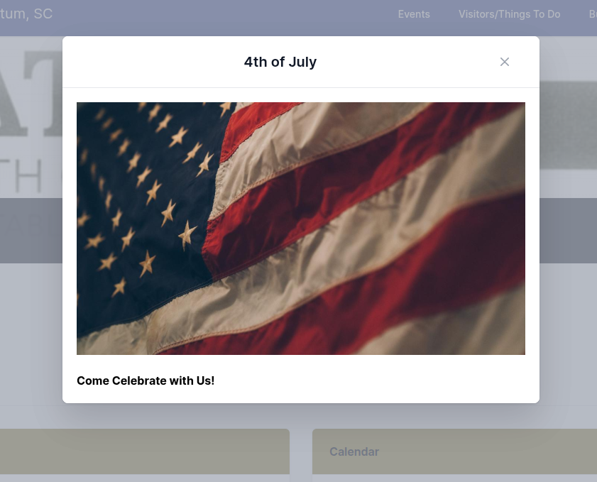 Events and news now display with rich formatting and embedded images on the community portal
