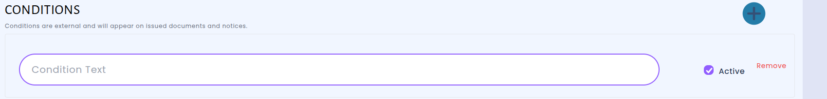 Screenshot showing the updated inspection visit form with the ability to add conditions during a status change