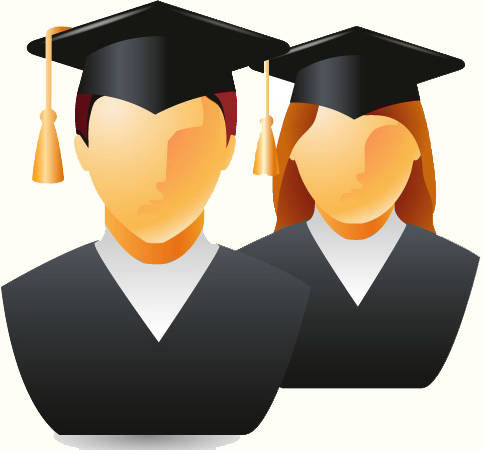 Happy Gowning Street customers in graduation gowns at their ceremony