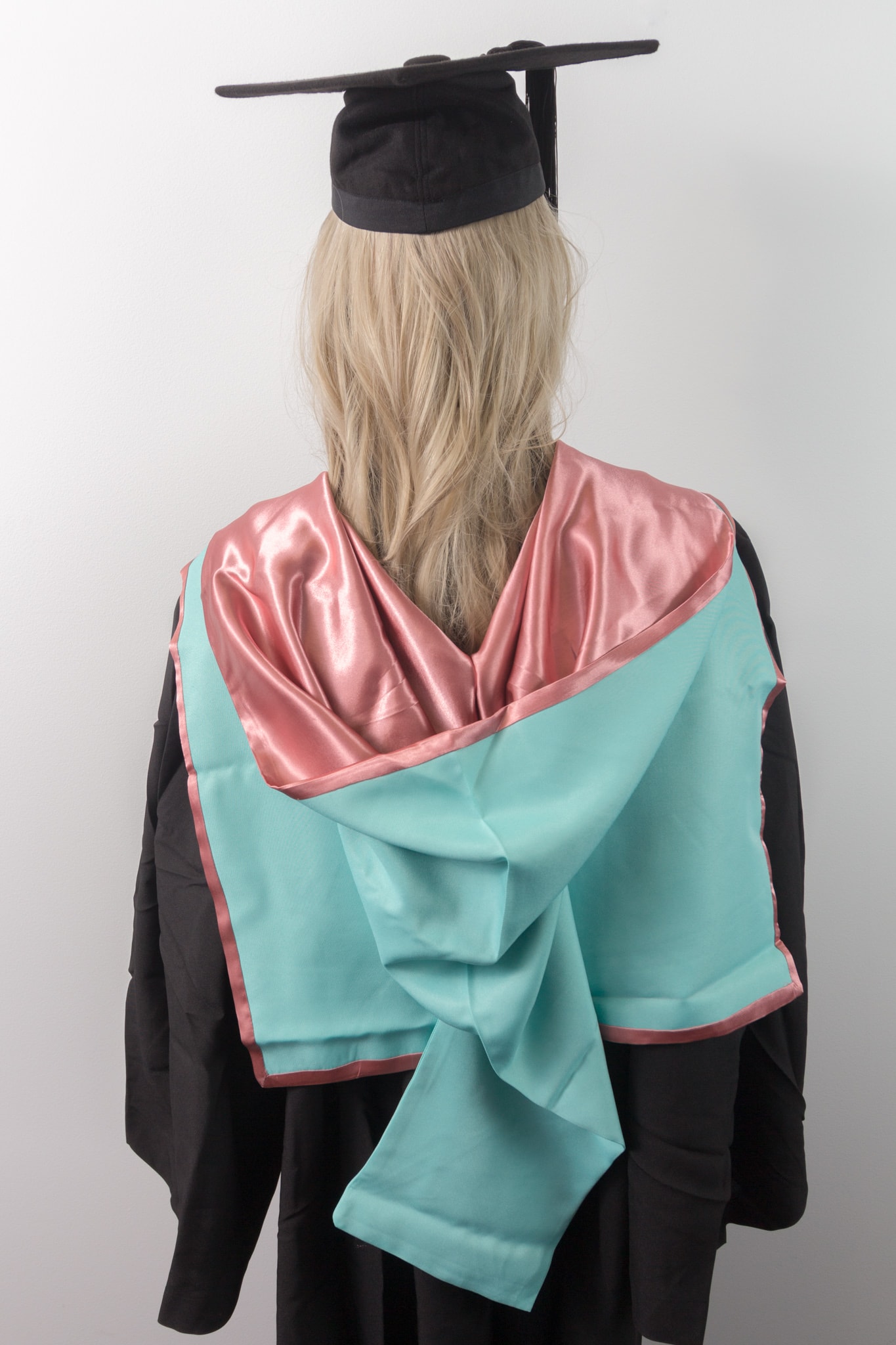 Monash University Master of Arts graduation gown set Back view