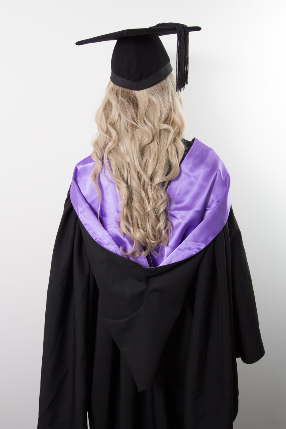 UniSA bachelor of education graduation gown set Back view