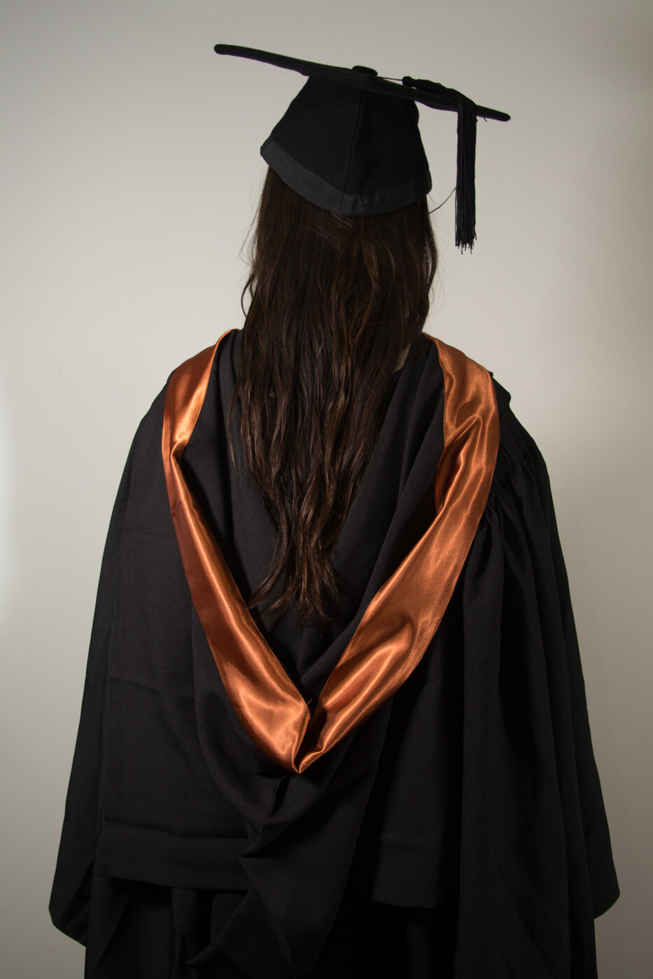 Graduation Robe Full Back View USyd bachelor of economics graduation gown set - Back view
