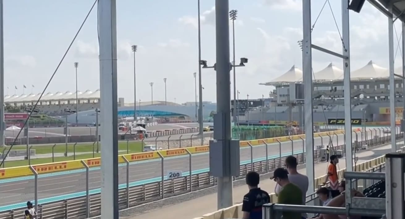 Abu Dhabi GP West Straight Grandstand