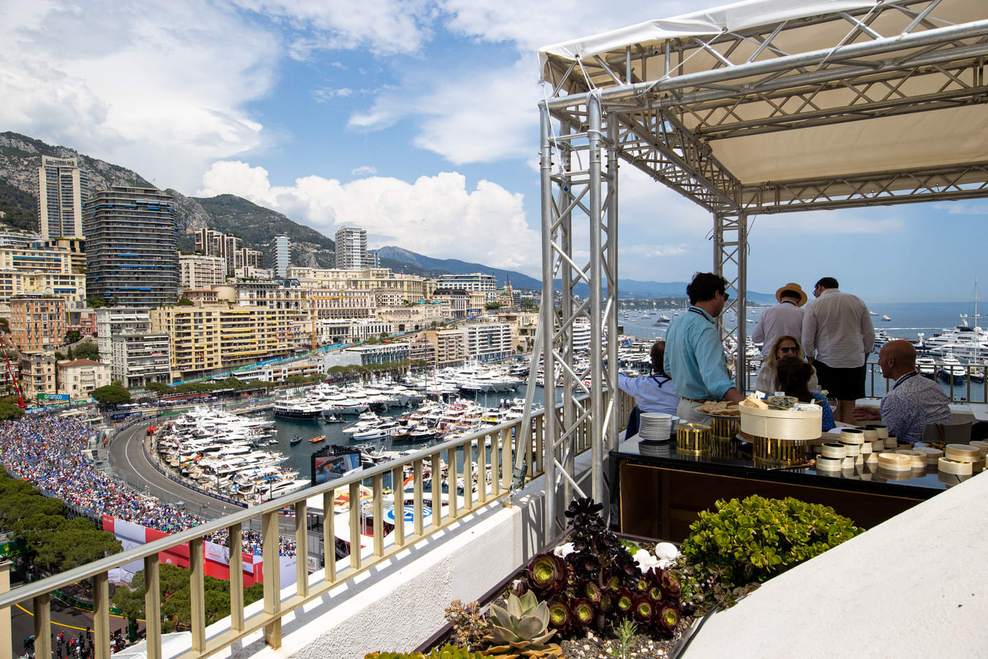 Monaco GP shangri la rooftop
