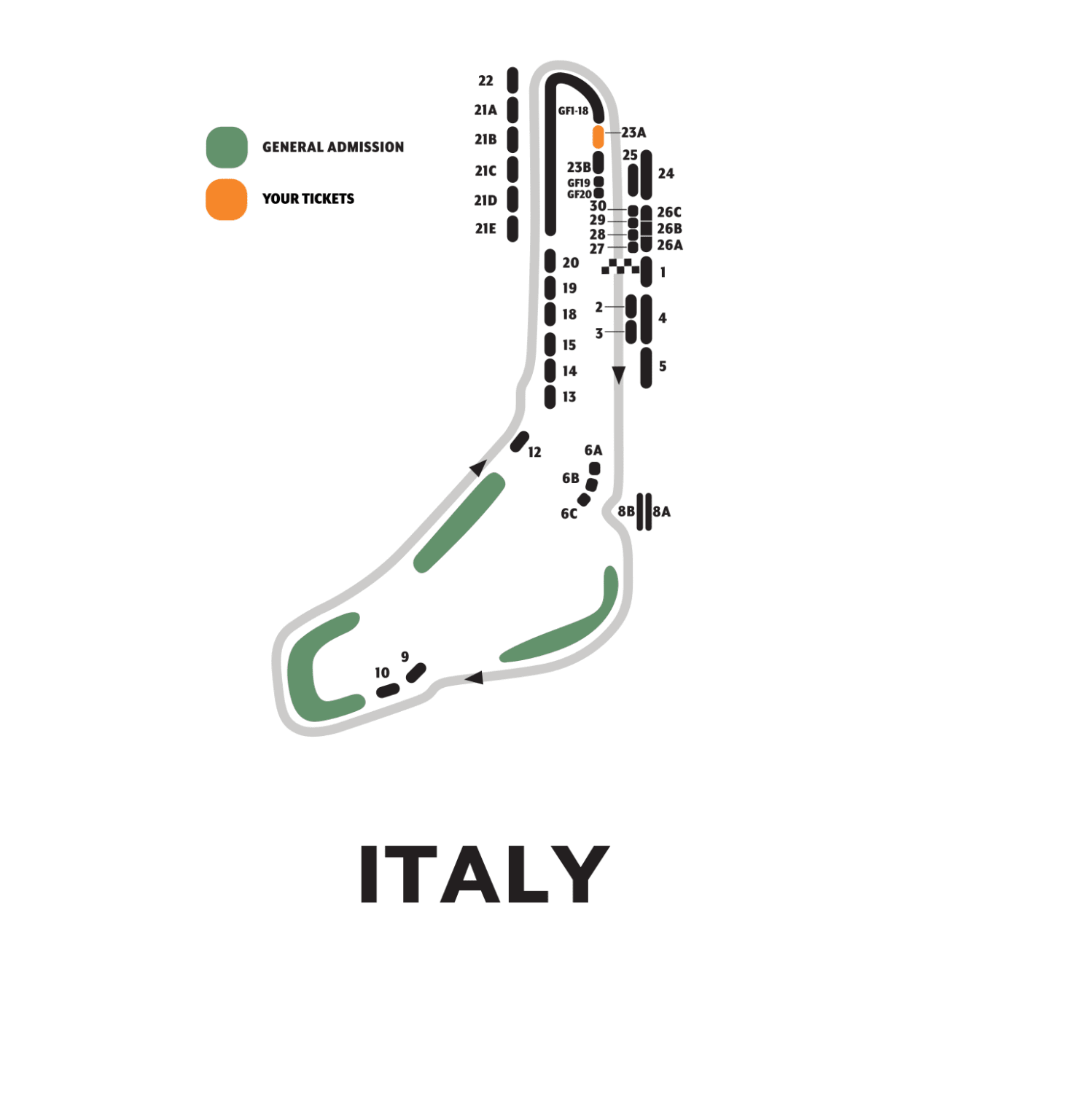 F1 tickets Monza 2025, Italian GP in Italy