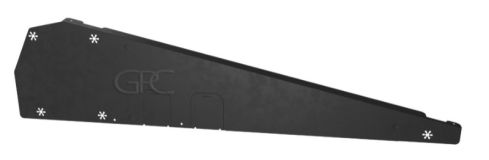 FlatFix Fusion Déflecteur de Vent Gauche Noir (PB1030-1077) img