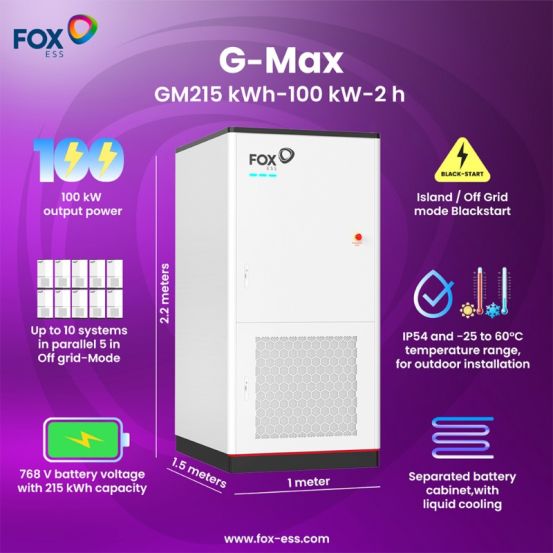 FoxESS G-Max 100 kW / 215 kWh Solution 11690 img
