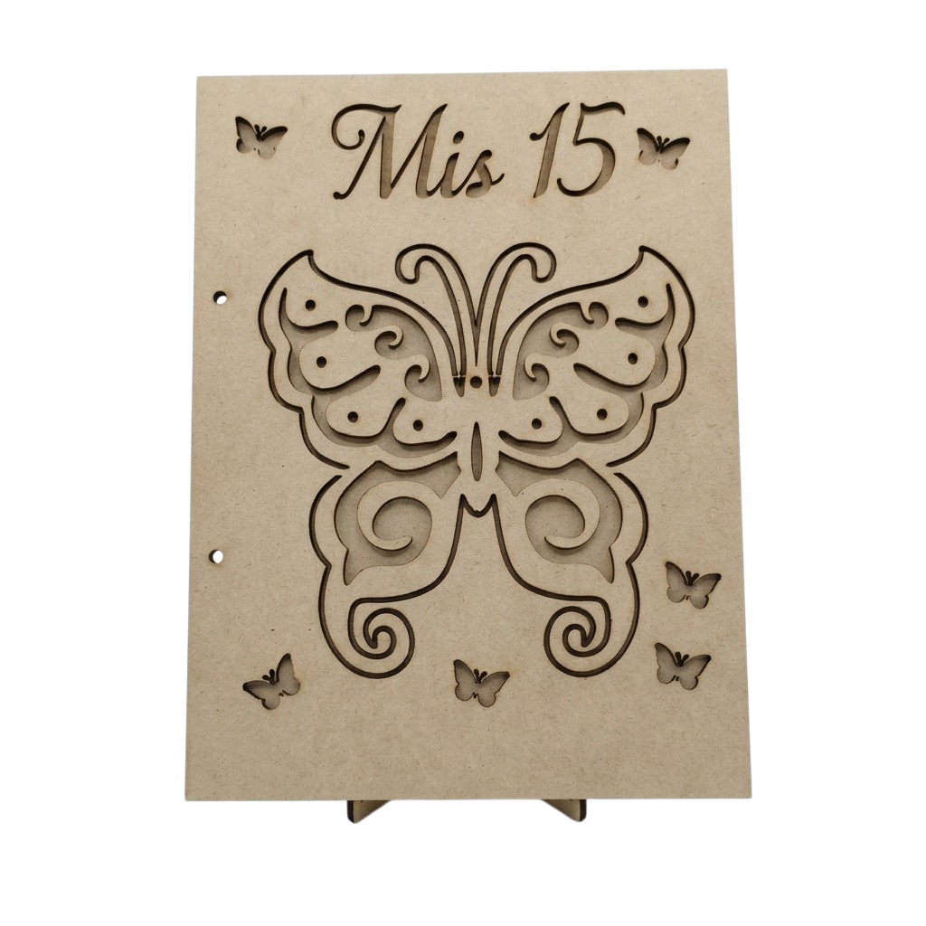 Carpeta mis 15 mariposa - a4
