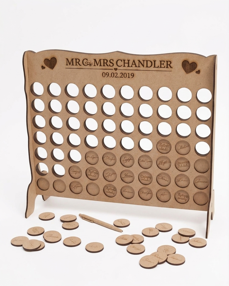 Libro de Visitas Interactivo en Madera – Juego
