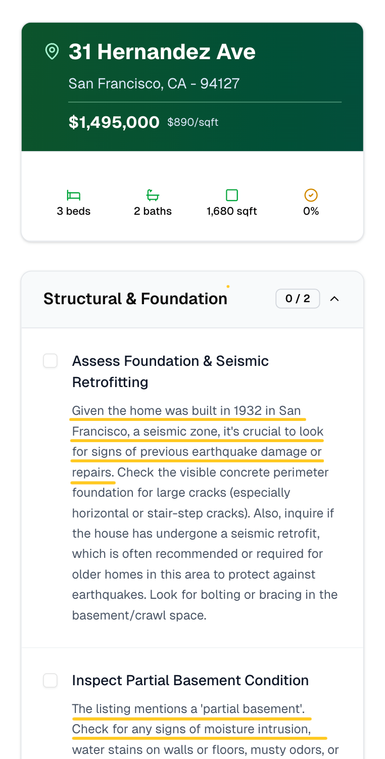 Demo of Houvy Checklist Mobile