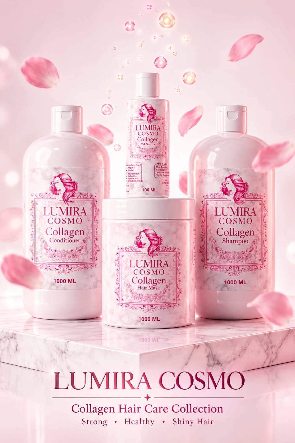 جموعة عناية بالشعر بخلاصة الكولاجين – Lumera Cosmo