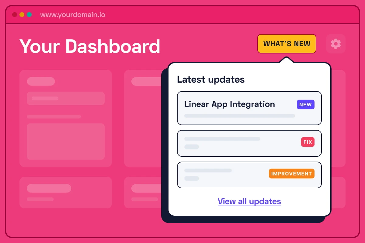 Announce new product updates