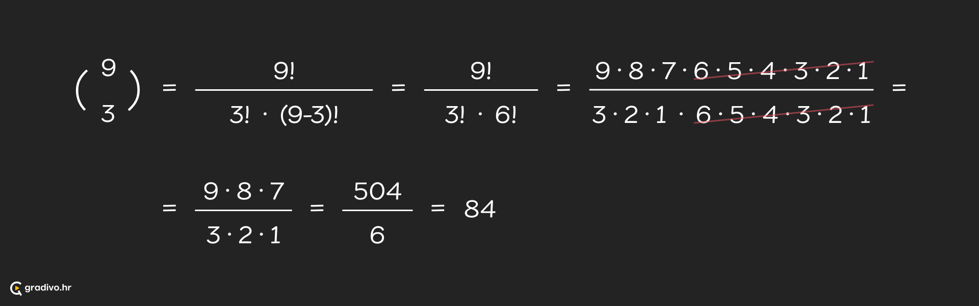 Binomni koeficijent primjer - desktop