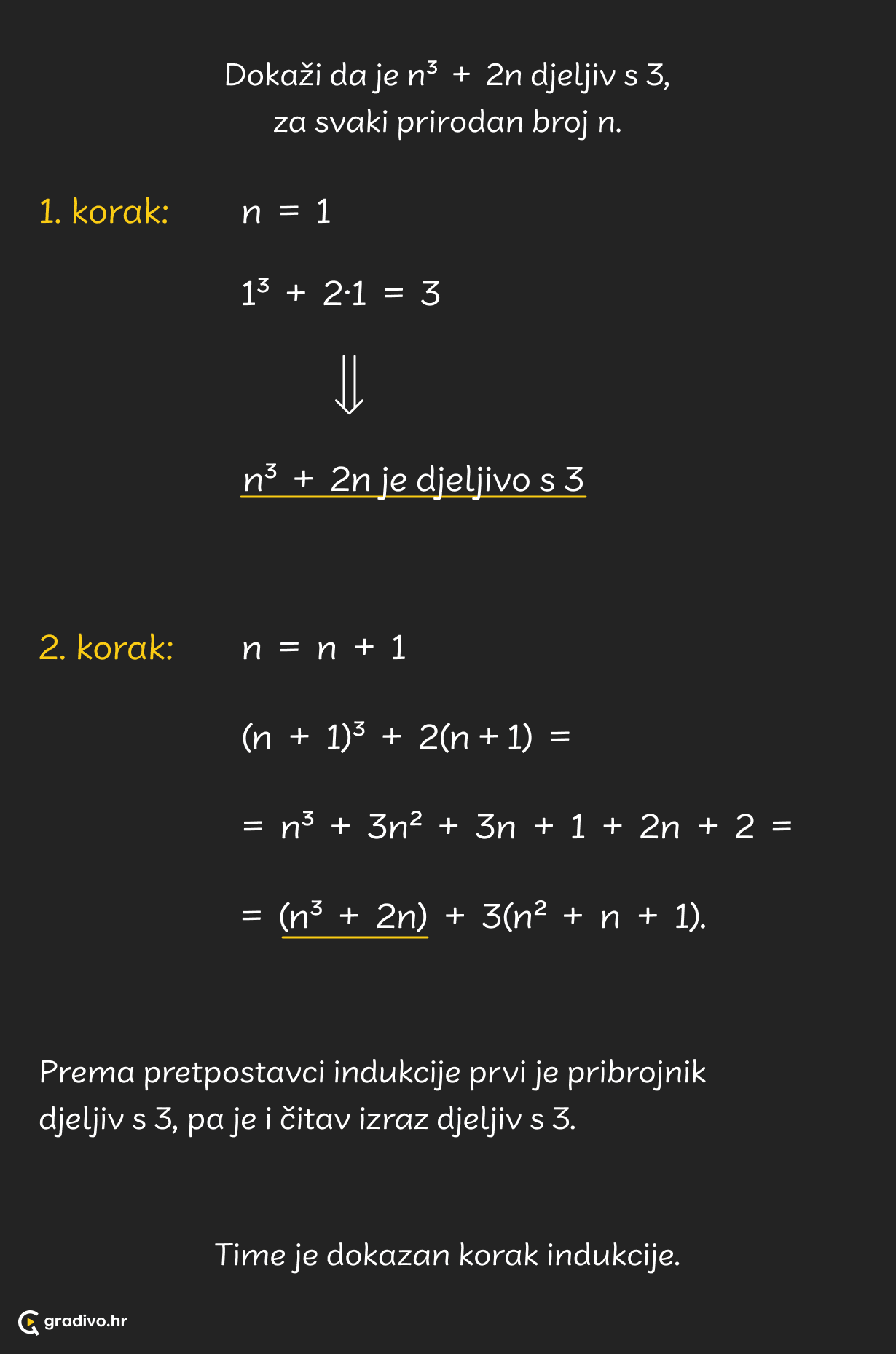 Matematicka indukcija primjer - mobile