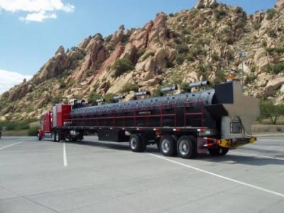 This 40-ton, long barbecue pit will smoke over pounds of for charity