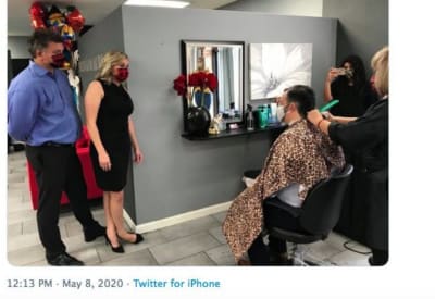 Ted Cruz gets hair cut at Texas salon whose owner was arrested for reopening business early Ted Cruz gets hair cut at Texas salon whose owner was arrested for reopening business early
