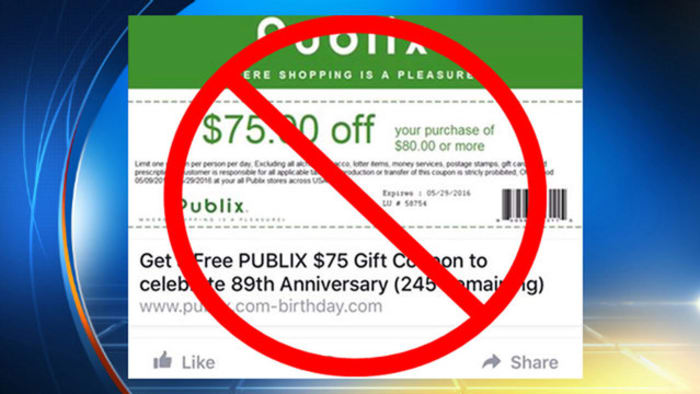 Real or fake? $75 off Publix coupon floats around social media