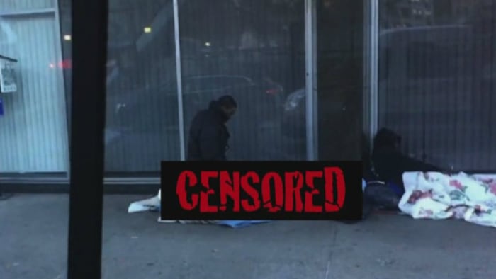 Police react to video of homeless spotted having sex on sidewalk