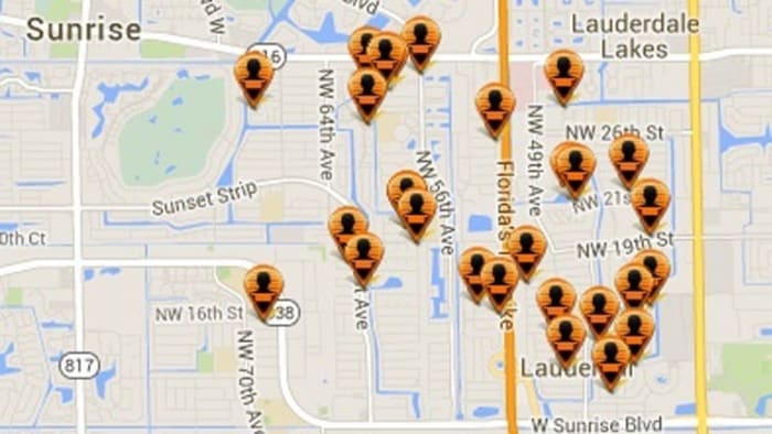 Sex Offenders Cluster In Broward Zip Code 33313 