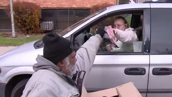 Detroit nonprofit’s annual Corned Beef Giveaway draws hundreds amid rising food costs