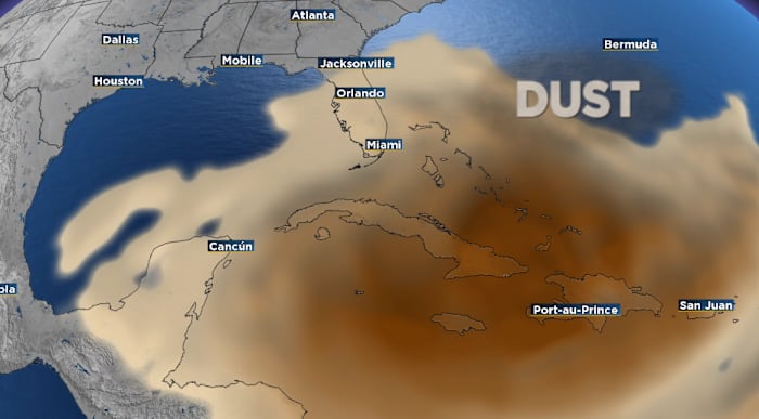 A rare September dust plume is headed to Florida. Here’s what to expect